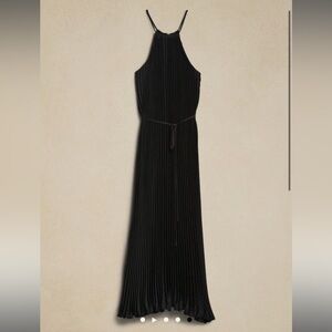 Banana Republic Halter Pleated Maxi Dress